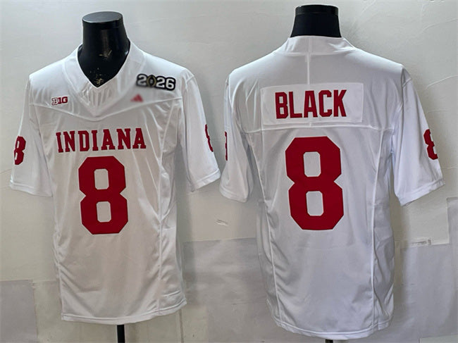 IN.Hoosiers #8 Kaelon Black White F.U.S.E. 2026 Patch Stitched Football American College Jerseys