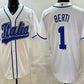 Italy Baseball #1 Jonathon Berti White 2026 World Baseball Classic Cool Base Stitched Baseball Jersey