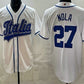 Italy Baseball #27 Aaron Nola White 2026 World Baseball Classic Cool Base Stitched Baseball Jersey