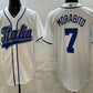 Italy Baseball #7 Nick Morabito White 2026 World Baseball Classic Cool Base Stitched Baseball Jersey