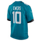 J.Jaguars #10 Quinn Ewers Teal Team Game Football Jersey