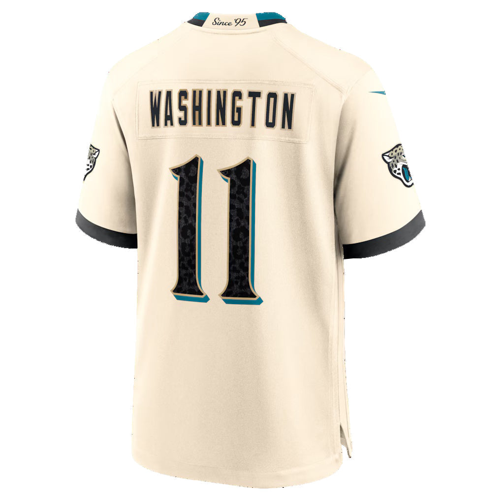 J.Jaguars #11 Parker Washington Natural 2026 Rivalries Collection Game Football Jersey