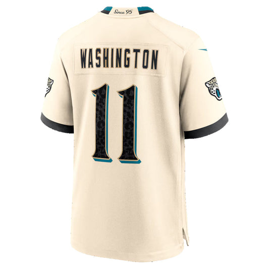 J.Jaguars #11 Parker Washington Natural 2026 Rivalries Collection Game Football Jersey