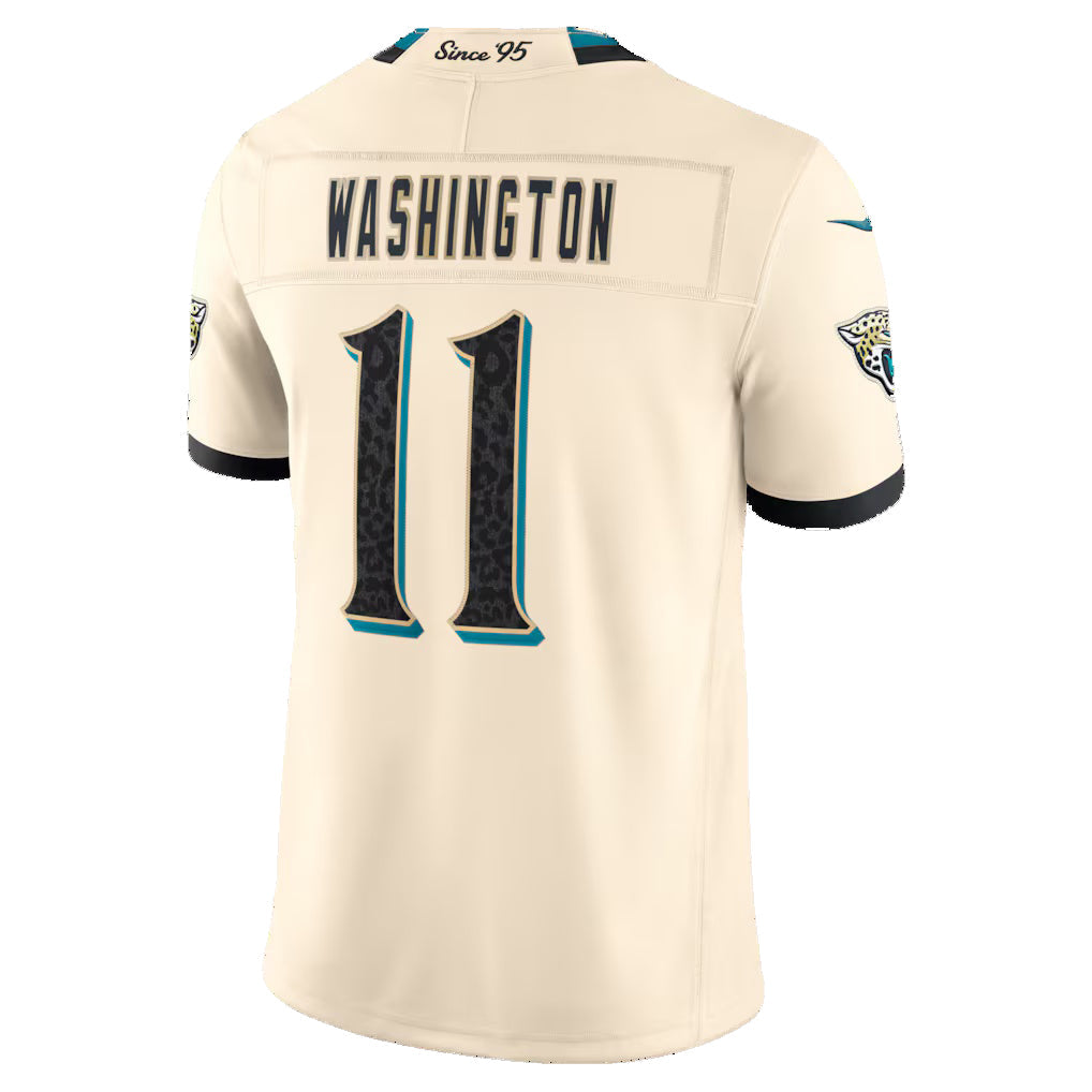 J.Jaguars #11 Parker Washington Natural 2026 Rivalries Collection Stitched Limited Football Jersey