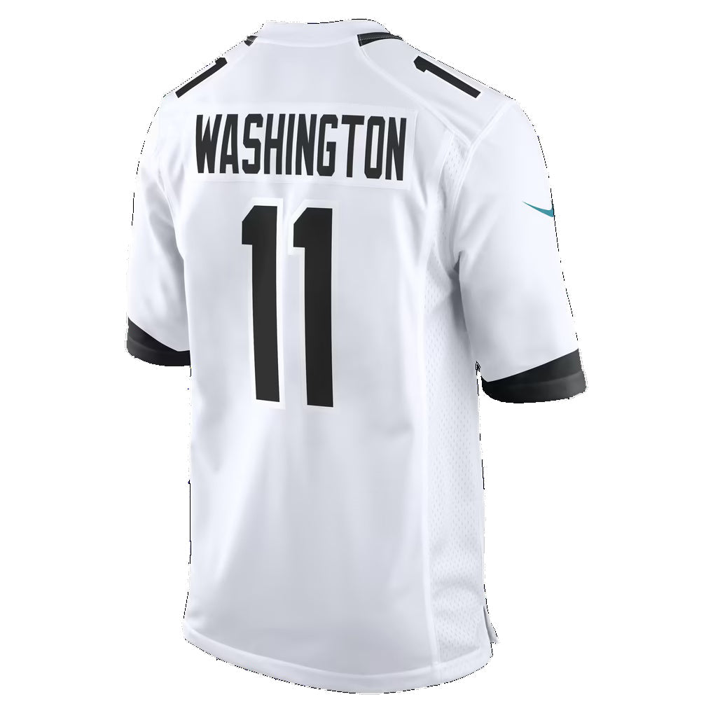 J.Jaguars #11 Parker Washington White Puhics Game Jersey