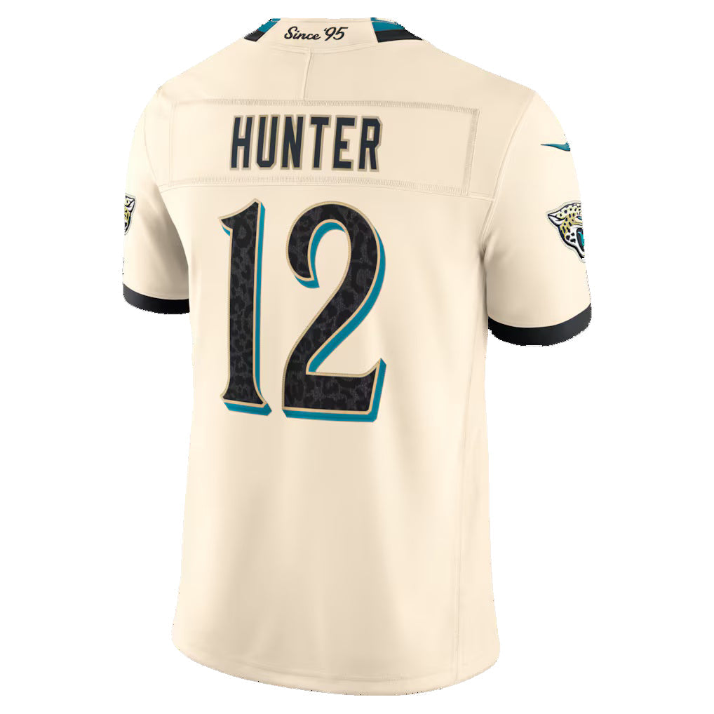 J.Jaguars #12 Travis Hunter Natural 2026 Rivalries Collection Stitched Limited Football Jersey