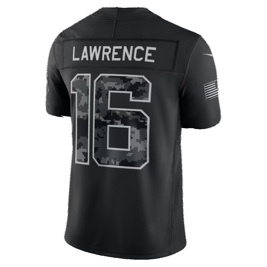 J.Jaguars #16 Trevor Lawrence Black 2026 Salute to Service Stitched Limited Football Jersey