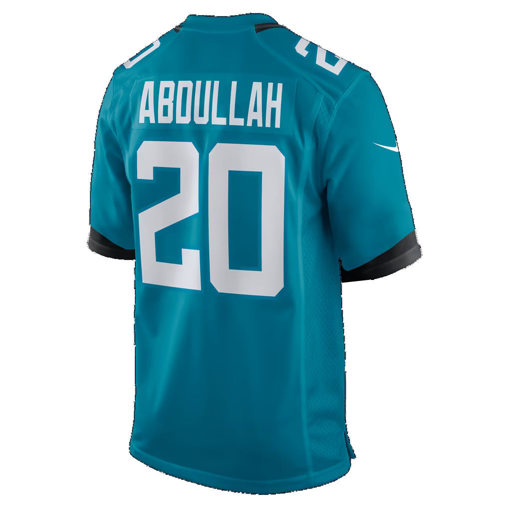 J.Jaguars #20 Ameer Abdullah Teal Team Game Football Jersey
