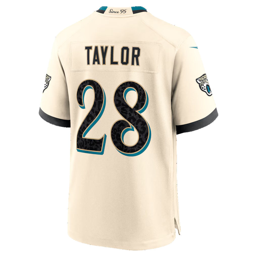 J.Jaguars #28 Fred Taylor Natural 2026 Rivalries Collection Game Football Jersey