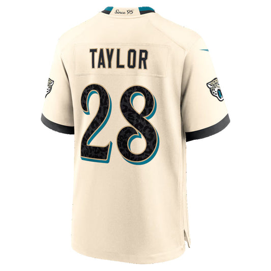 J.Jaguars #28 Fred Taylor Natural 2026 Rivalries Collection Game Football Jersey