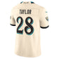 J.Jaguars #28 Fred Taylor Natural 2026 Rivalries Collection Stitched Limited Football Jersey