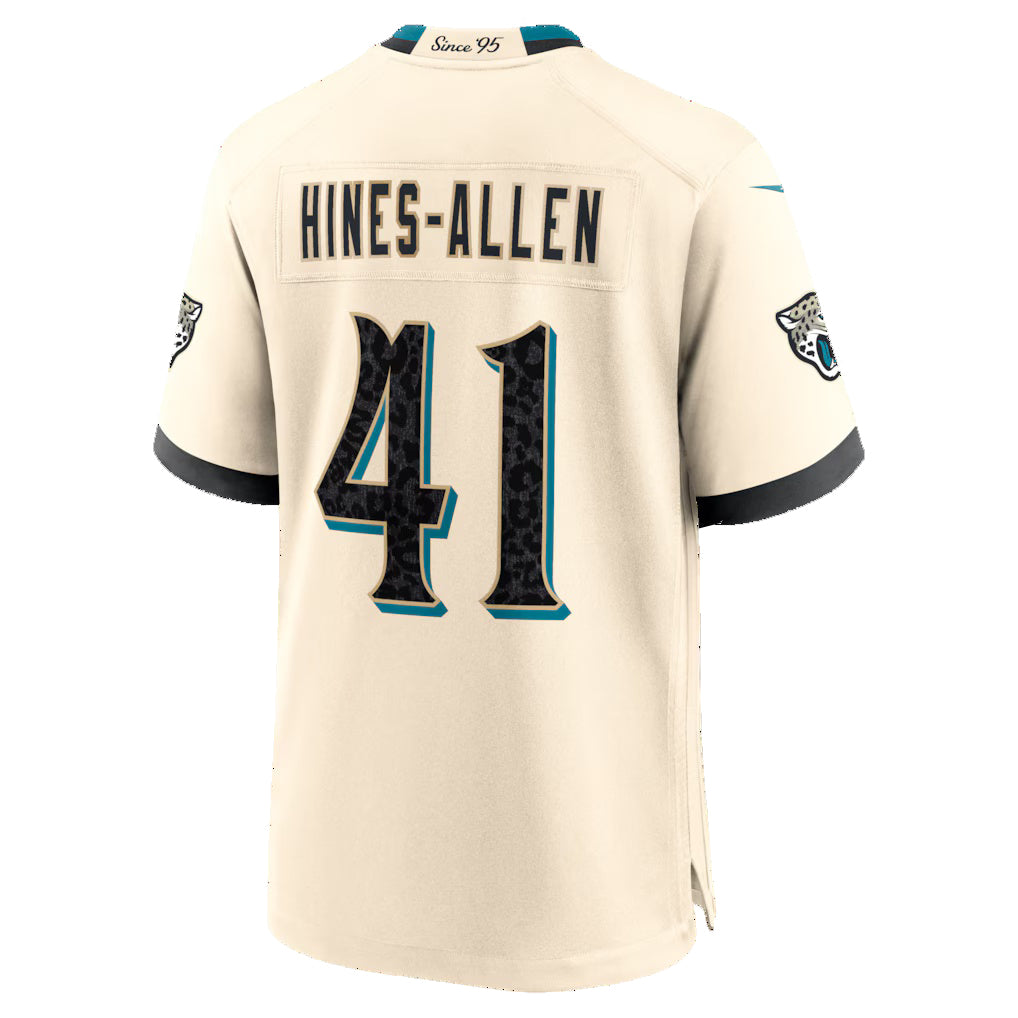 J.Jaguars #41 Josh Hines-Allen Natural 2026 Rivalries Collection Game Football Jersey