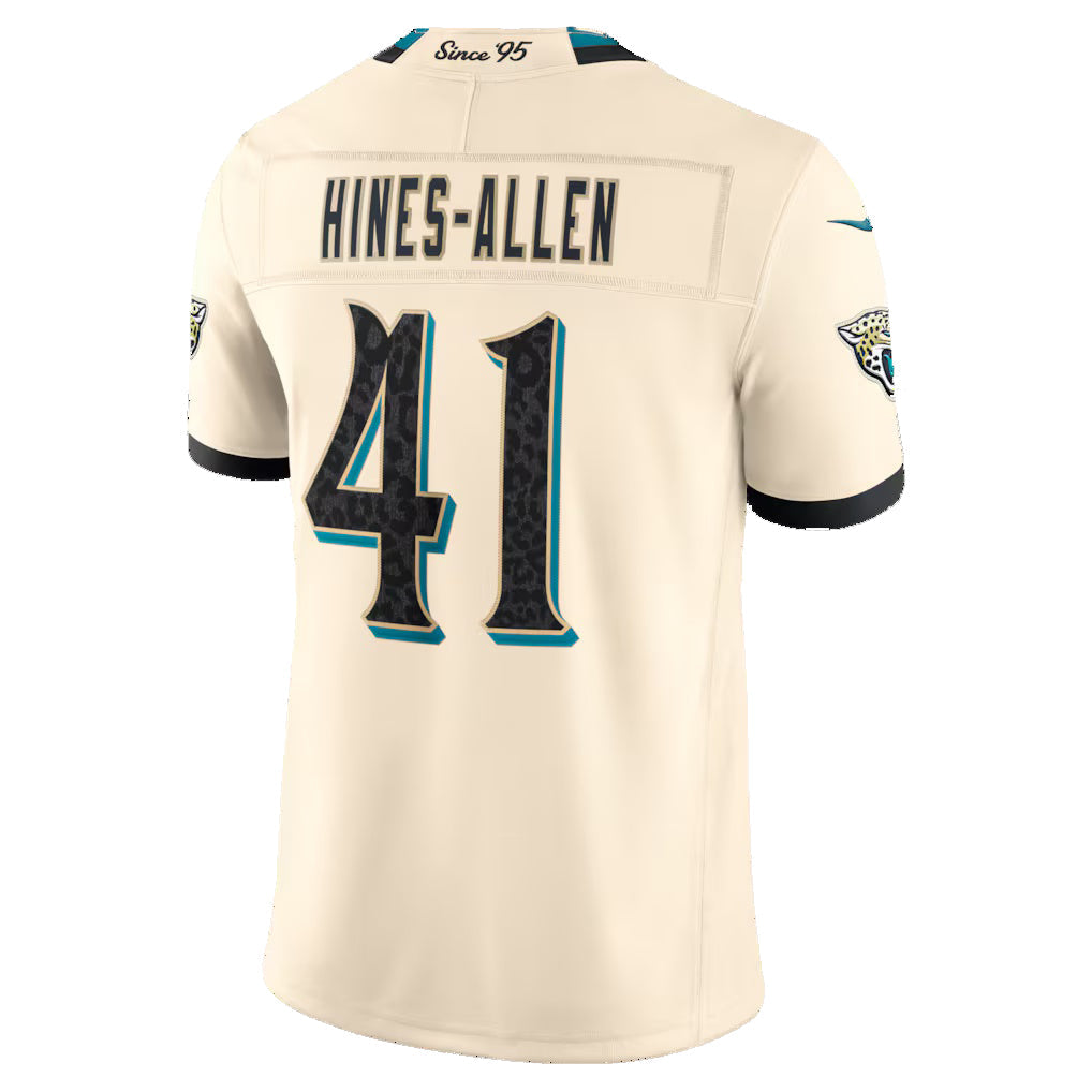 J.Jaguars #41 Josh Hines-Allen Natural 2026 Rivalries Collection Stitched Limited Football Jersey