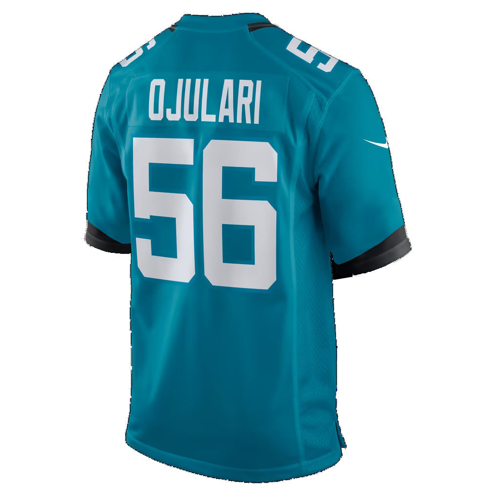 J.Jaguars #56 BJ Ojulari Teal Puhics Team Game Jersey