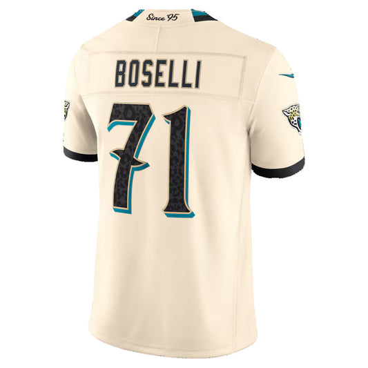 J.Jaguars #71 Tony Boselli Natural 2026 Rivalries Collection Stitched Limited Football Jersey