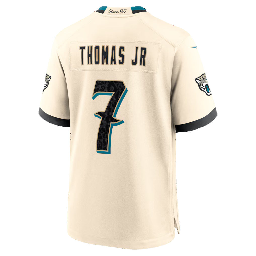 J.Jaguars #7 Brian Thomas Jr. Natural 2026 Rivalries Collection Game Football Jersey