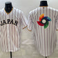Japan Baseball White 2026 World Baseball Classic Big Logo Home Stadium Stitched Baseball Jersey