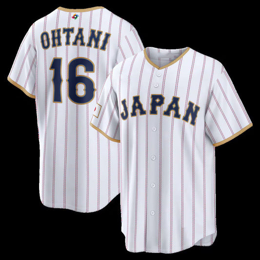 Japan Baseball #16 Shohei Ohtani 2026 World Baseball Classic Home Stadium Jersey - White Baseball Jersey Puhics
