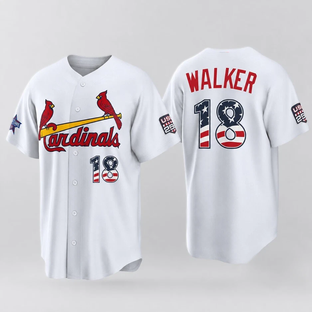 St. Louis Cardinals #18 Jordan Walker Home  Run Derby White Stitched Baseball Jersey