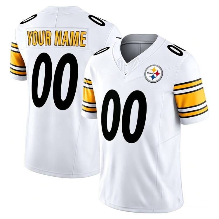 Custom P.Steelers White Vapor F.U.S.E. Limited Stitched Football Jersey