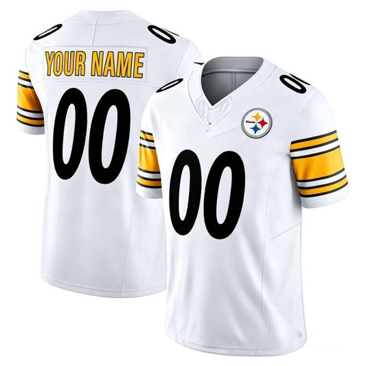 Custom P.Steelers White Vapor F.U.S.E. Limited Stitched Football Jersey