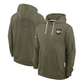 KC.Chiefs Olive 2025 Salute to Service Sideline Standard Issue Dri-FIT Hoodie Stitched American Football Jerseys