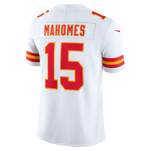 KC.Chiefs #15 Patrick Mahomes White Vapor F.U.S.E. Stitched Limited Football Jersey