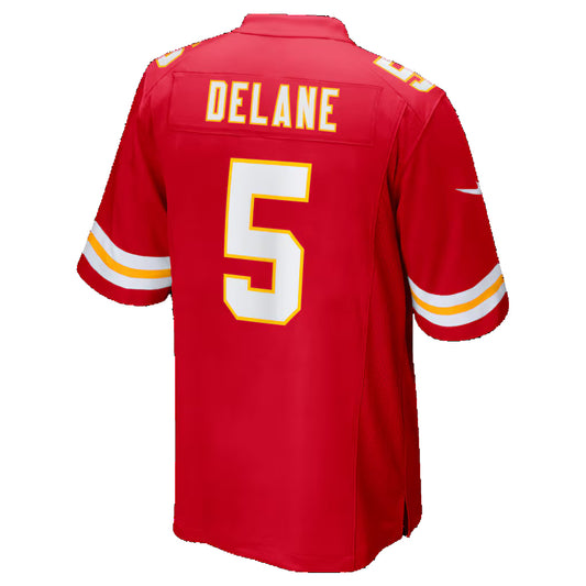KC.Chiefs #5 Mansoor Delane Red 2026 Draft First Round Pick No. 6 Team Game Stitched American Football Jerseys