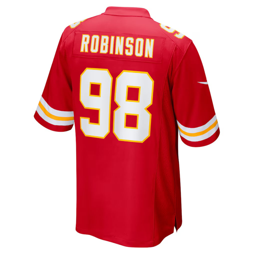 KC.Chiefs #98 Janarius Robinson Red Team Game Stitched American Football Jerseys