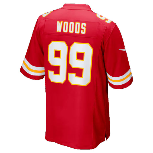 KC.Chiefs #99 Peter Woods Red 2026 Draft First Round Pick No. 29 Team Game Stitched American Football Jerseys