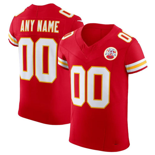 Custom KC. Chiefs Red Scarlet Vapor F.U.S.E. Elite  Jersey Stitched American Football Jerseys