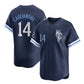 Kansas City Royals #14 Jac Caglianone Navy City Connect Limited Stitched Baseball Jersey