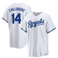 Kansas City Royals #14 Jac Caglianone White Cool Base Stitched Baseball Jersey