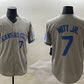 Kansas City Royals #7 Bobby Witt Jr. Gray 2024 Away Limited Stitched Baseball Jersey