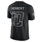 LA.Chargers #10 Justin Herbert Black 2026 Salute to Service Stitched Limited Football Jersey