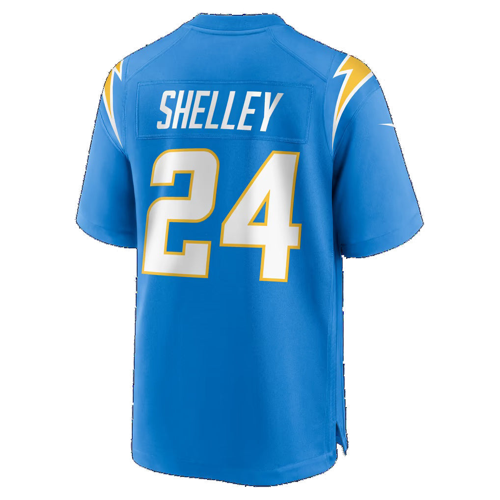 LA.Chargers #24 Rodney Shelley Powder Blue Team Game Football Jersey