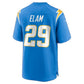 LA.Chargers #29 Kaiir Elam Powder Blue Team Game Football Jersey