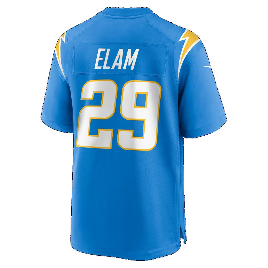 LA.Chargers #29 Kaiir Elam Powder Blue Team Game Football Jersey