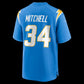 LA.Chargers #34 Keaton Mitchell Powder Blue Team Game Stitched American Football Jerseys