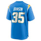 LA.Chargers #35 Amar Johnson Powder Blue Team Game Football Jersey