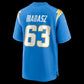 LA.Chargers #63 Tyler Biadasz Powder Blue Team Game Stitched American Football Jerseys
