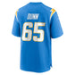 LA.Chargers #65 Michael Dunn Powder Blue Team Game Stitched American Football Jerseys