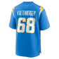 LA.Chargers #68 Josh Kaltenberger Powder Blue Team Game Football Jersey