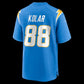 LA.Chargers #88 Charlie Kolar Powder Blue Team Game Stitched American Football Jerseys