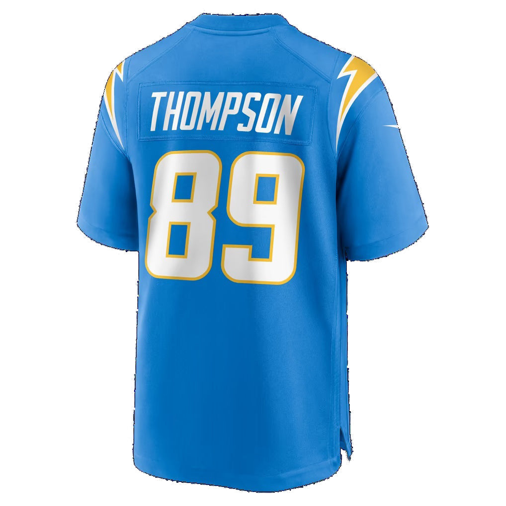 LA.Chargers #89 Brenen Thompson Powder Blue Team Game Football Jersey