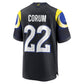 LA.Rams #22 Blake Corum 2025 Rivalries Collection Game Jersey - Midnight Blue Stitched American Football Jerseys