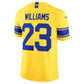 LA.Rams #23 Kyren Williams Classic Sol Vapor F.U.S.E. Stitched Limited Football Jersey
