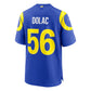 LA.Rams #56 Shaun Dolac Royal Team Game Football Jersey