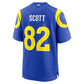 LA.Rams #82 Tyler Scott Royal Team Game Stitched Football American Jersey