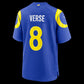 LA.Rams #8 Jared Verse Royal Team Game Player Stitched Football American Jersey